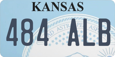 KS license plate 484ALB