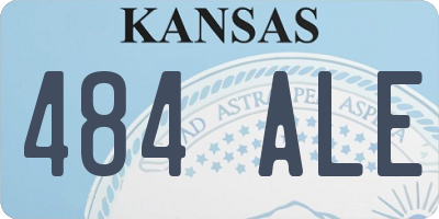 KS license plate 484ALE