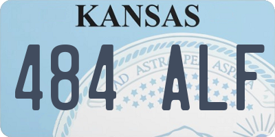 KS license plate 484ALF