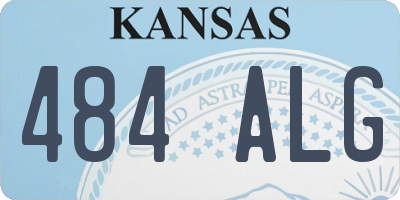 KS license plate 484ALG