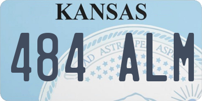 KS license plate 484ALM