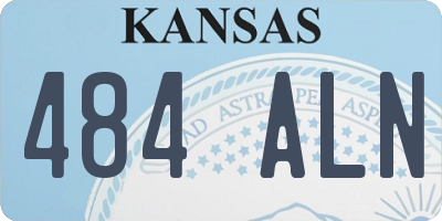 KS license plate 484ALN