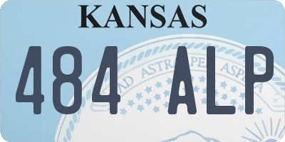 KS license plate 484ALP