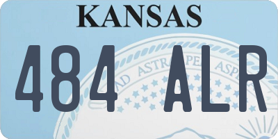 KS license plate 484ALR