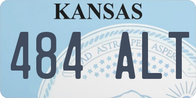 KS license plate 484ALT