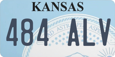 KS license plate 484ALV