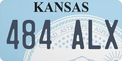 KS license plate 484ALX
