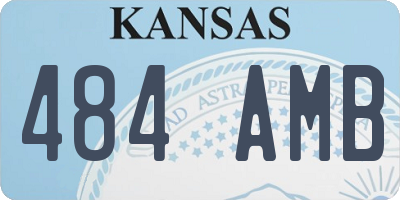 KS license plate 484AMB