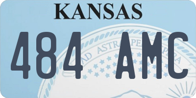 KS license plate 484AMC