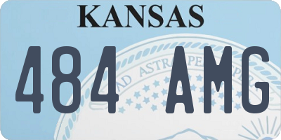 KS license plate 484AMG
