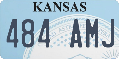 KS license plate 484AMJ
