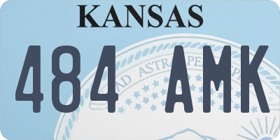 KS license plate 484AMK