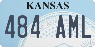 KS license plate 484AML