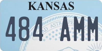 KS license plate 484AMM