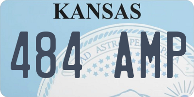 KS license plate 484AMP