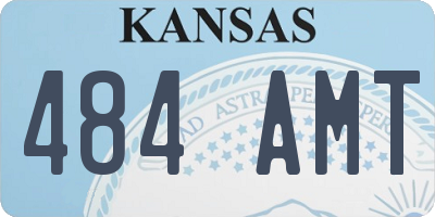 KS license plate 484AMT