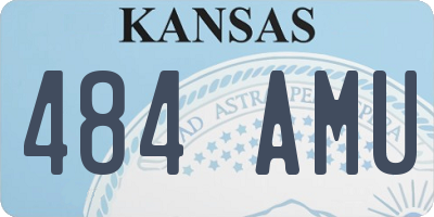 KS license plate 484AMU