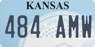 KS license plate 484AMW