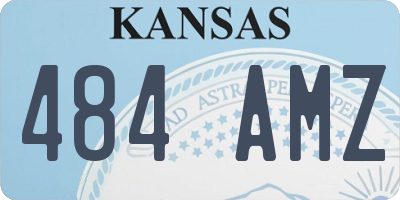 KS license plate 484AMZ