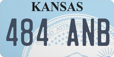 KS license plate 484ANB