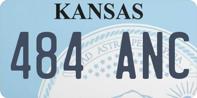 KS license plate 484ANC