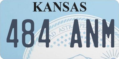 KS license plate 484ANM