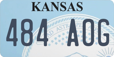 KS license plate 484AOG