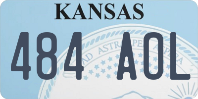 KS license plate 484AOL