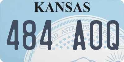 KS license plate 484AOQ