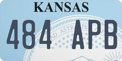KS license plate 484APB