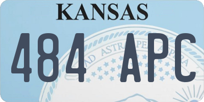 KS license plate 484APC