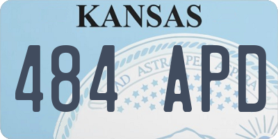 KS license plate 484APD