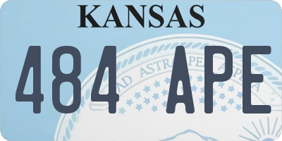 KS license plate 484APE