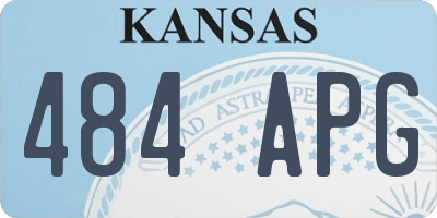 KS license plate 484APG