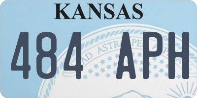 KS license plate 484APH