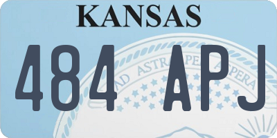 KS license plate 484APJ