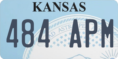 KS license plate 484APM