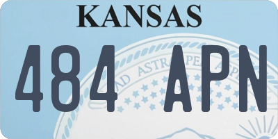 KS license plate 484APN