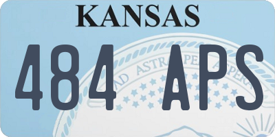 KS license plate 484APS