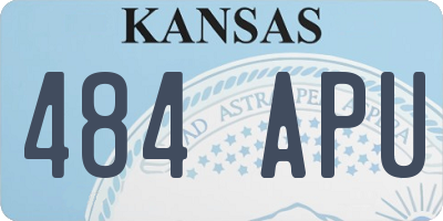 KS license plate 484APU