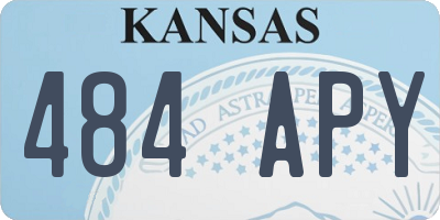 KS license plate 484APY