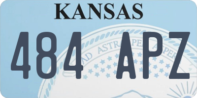 KS license plate 484APZ