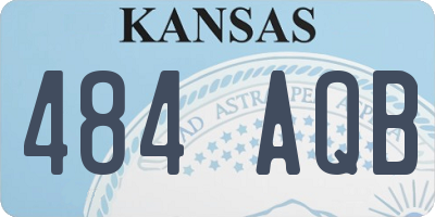 KS license plate 484AQB