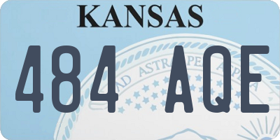 KS license plate 484AQE
