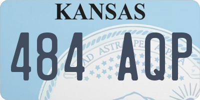 KS license plate 484AQP