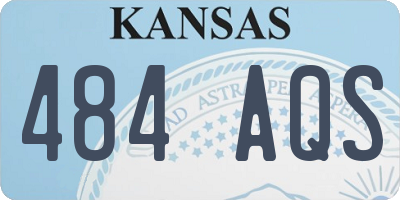 KS license plate 484AQS