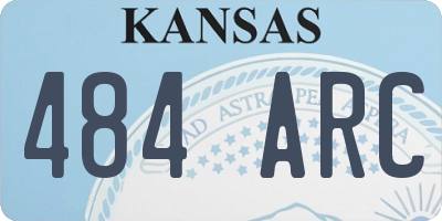 KS license plate 484ARC