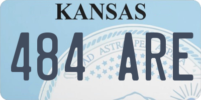 KS license plate 484ARE