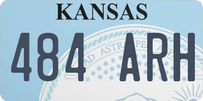 KS license plate 484ARH
