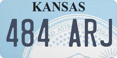 KS license plate 484ARJ